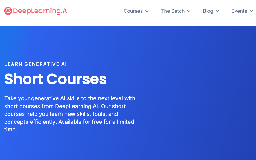 Learn Generative AI Short Courses