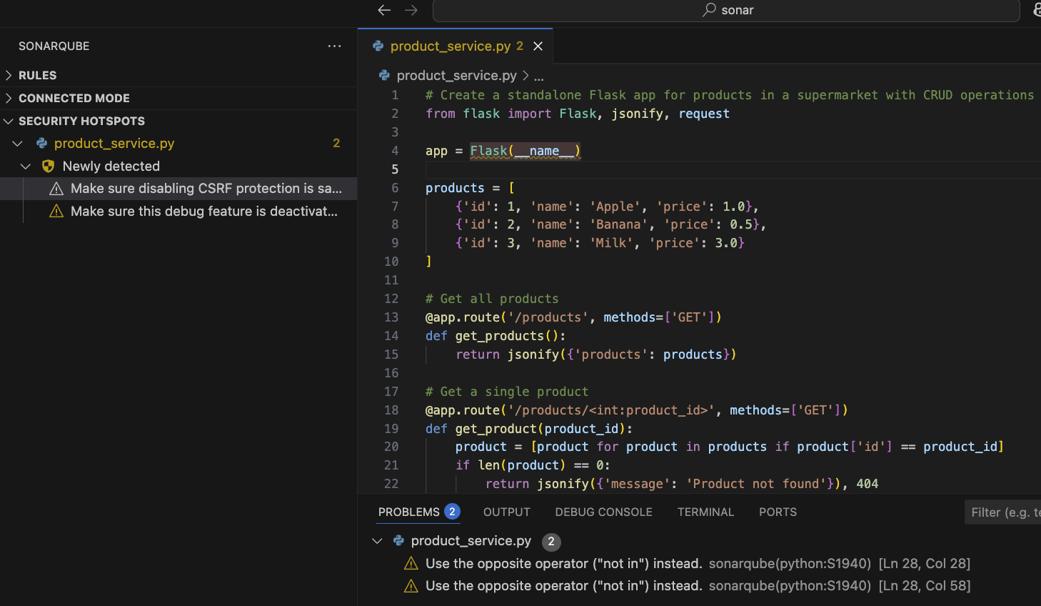 SonarQube Hotspots