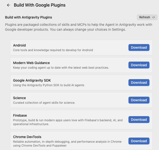 Antigravity Plugins Google Plugins