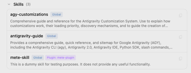 Antigravity Plugins Skills