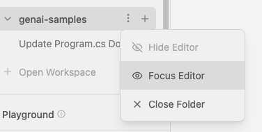 Focus editor