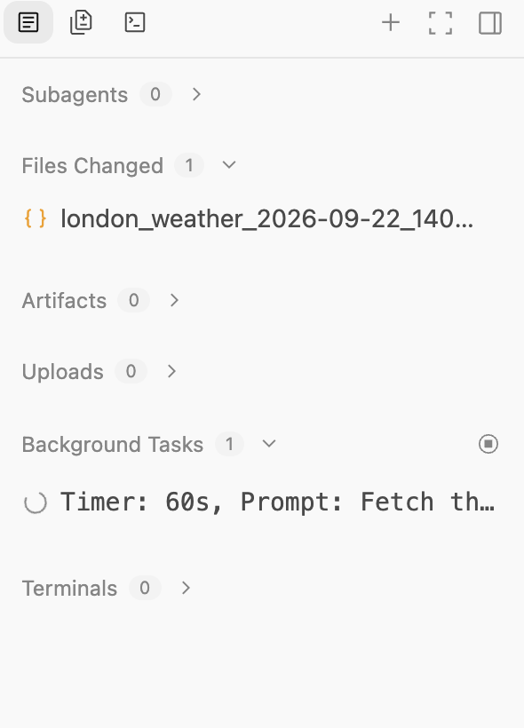 Schedule command background task