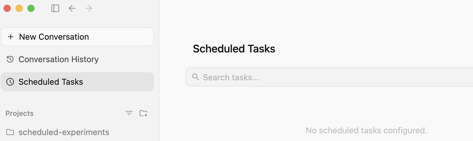Schedule command not in scheduled tasks panel
